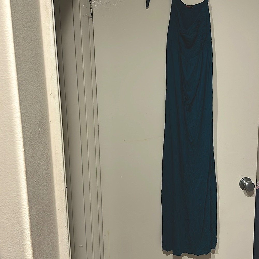 Teal maxi dress